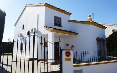 Exterior view of House or chalet for sale in Sanlúcar la Mayor  with Air Conditioner and Terrace