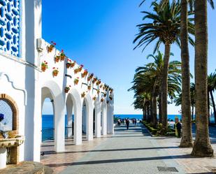 Vista exterior de Casa o xalet en venda en Nerja amb Aire condicionat, Terrassa i Piscina