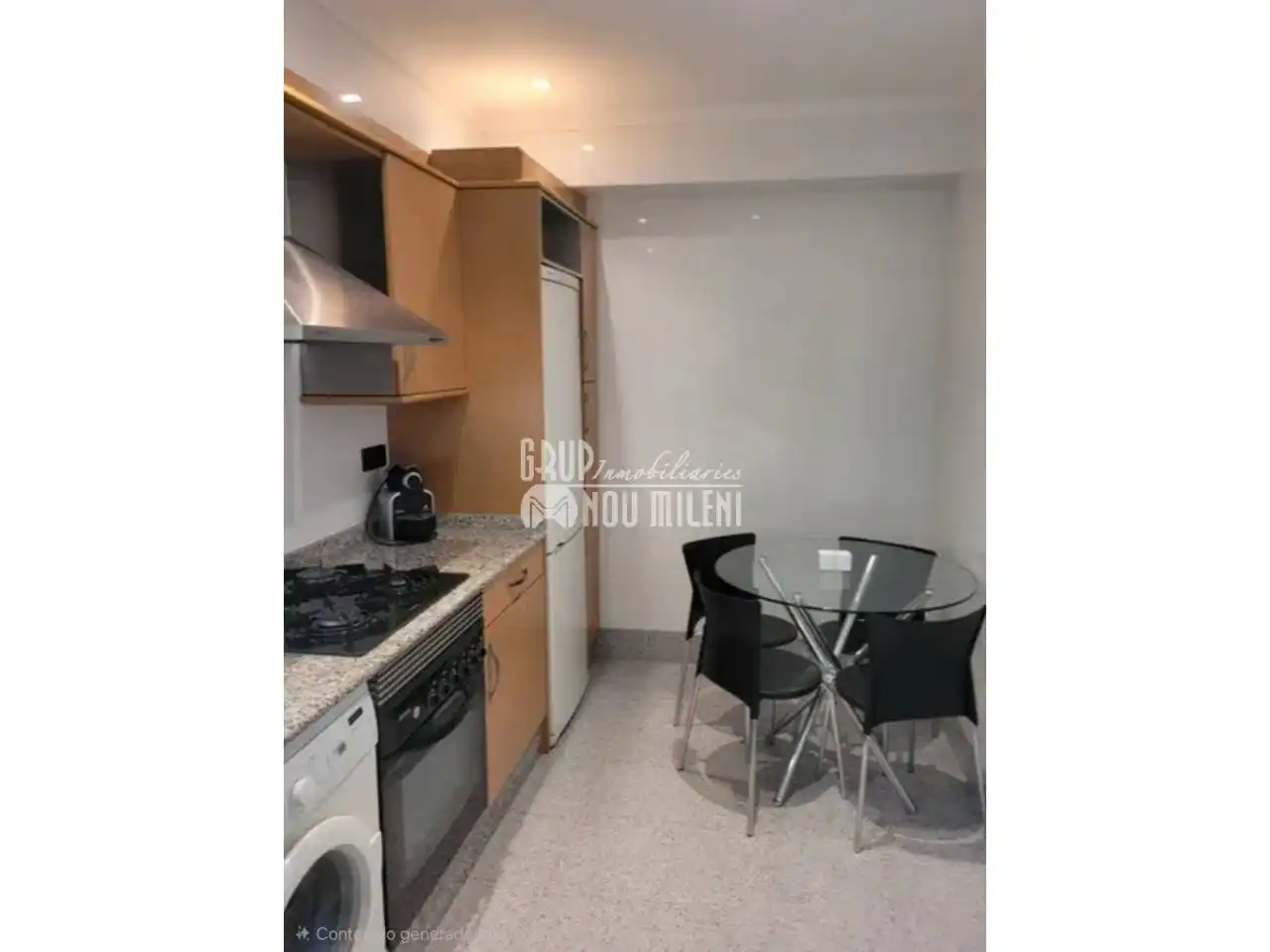Cocina de Piso de alquiler en Valencia con Aire acondicionado, Calefacción y Amueblado