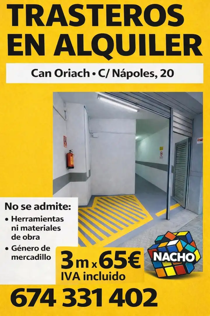 Parking de Trastero de alquiler en Sabadell