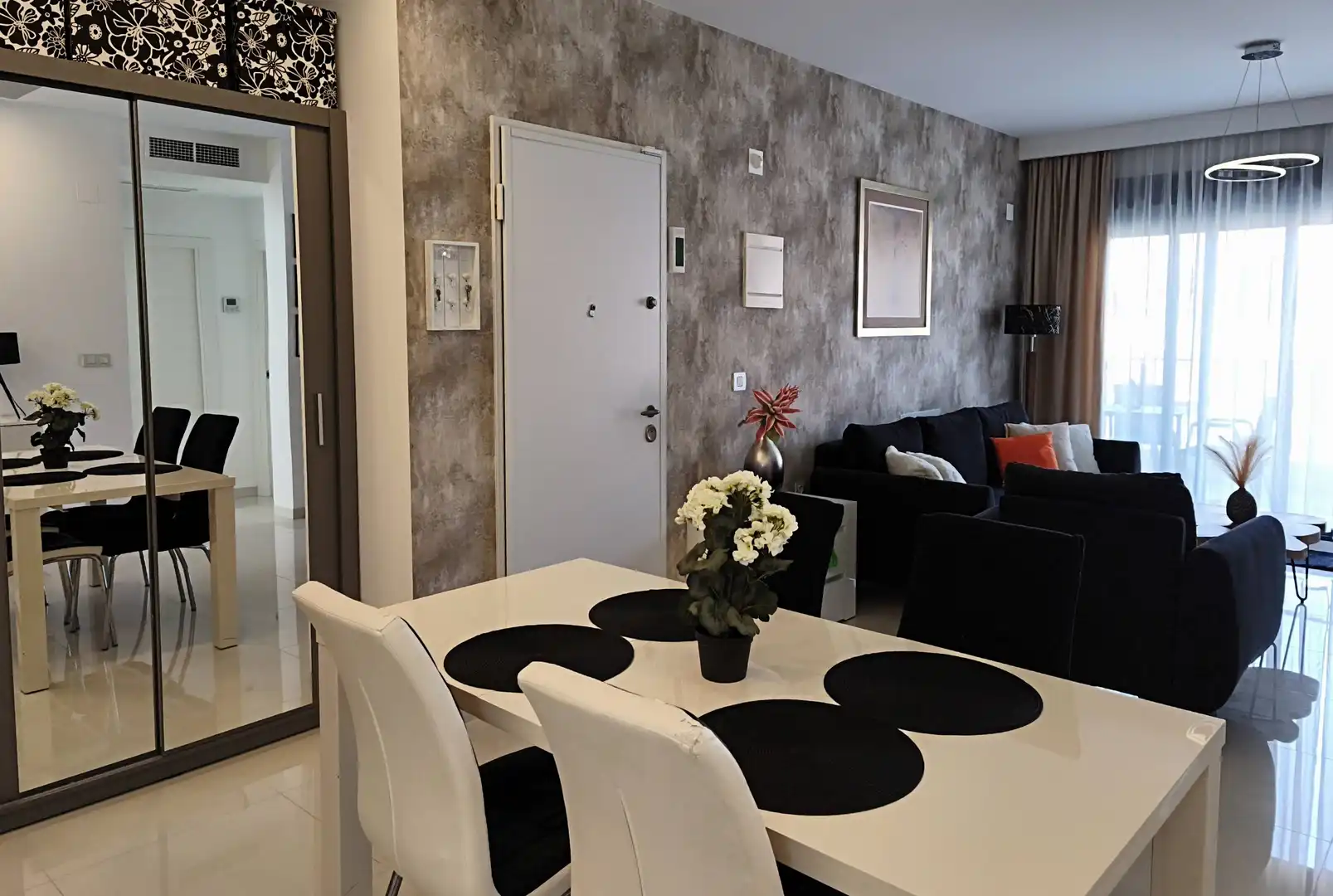 Esszimmer von Wohnungen zum Verkauf in Pilar de la Horadada mit Klimaanlage, Heizung und Terrasse