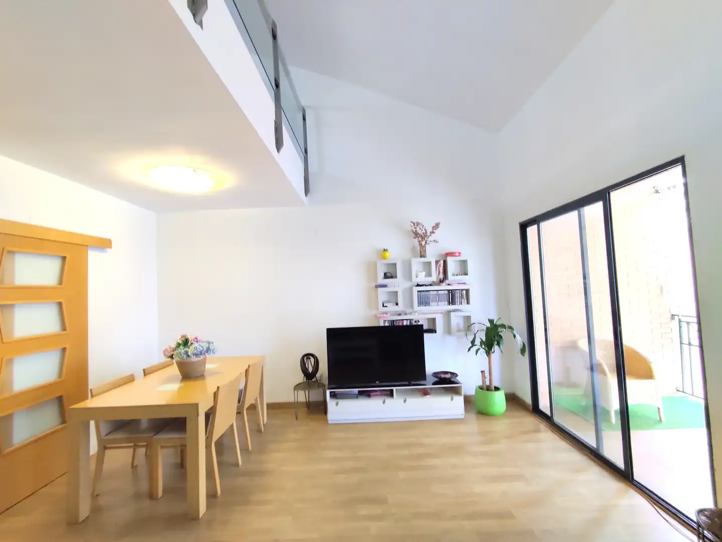 Living room of Flat for sale in Puçol  with Air Conditioner, Parquet flooring and Terrace