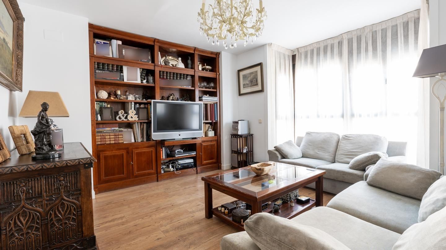 Living room of Flat for sale in  Madrid Capital  with Air Conditioner, Heating and Storage room