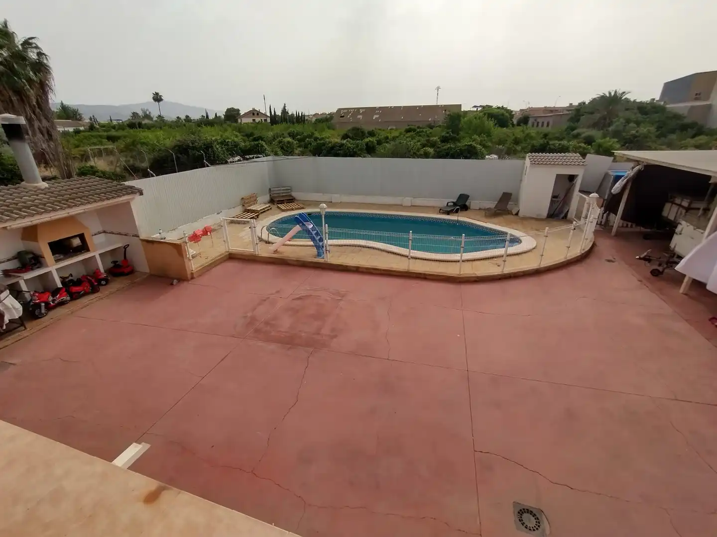 Piscina de Casa o xalet en venda en Murcia amb Aire condicionat, Calefacció i Jardí privat