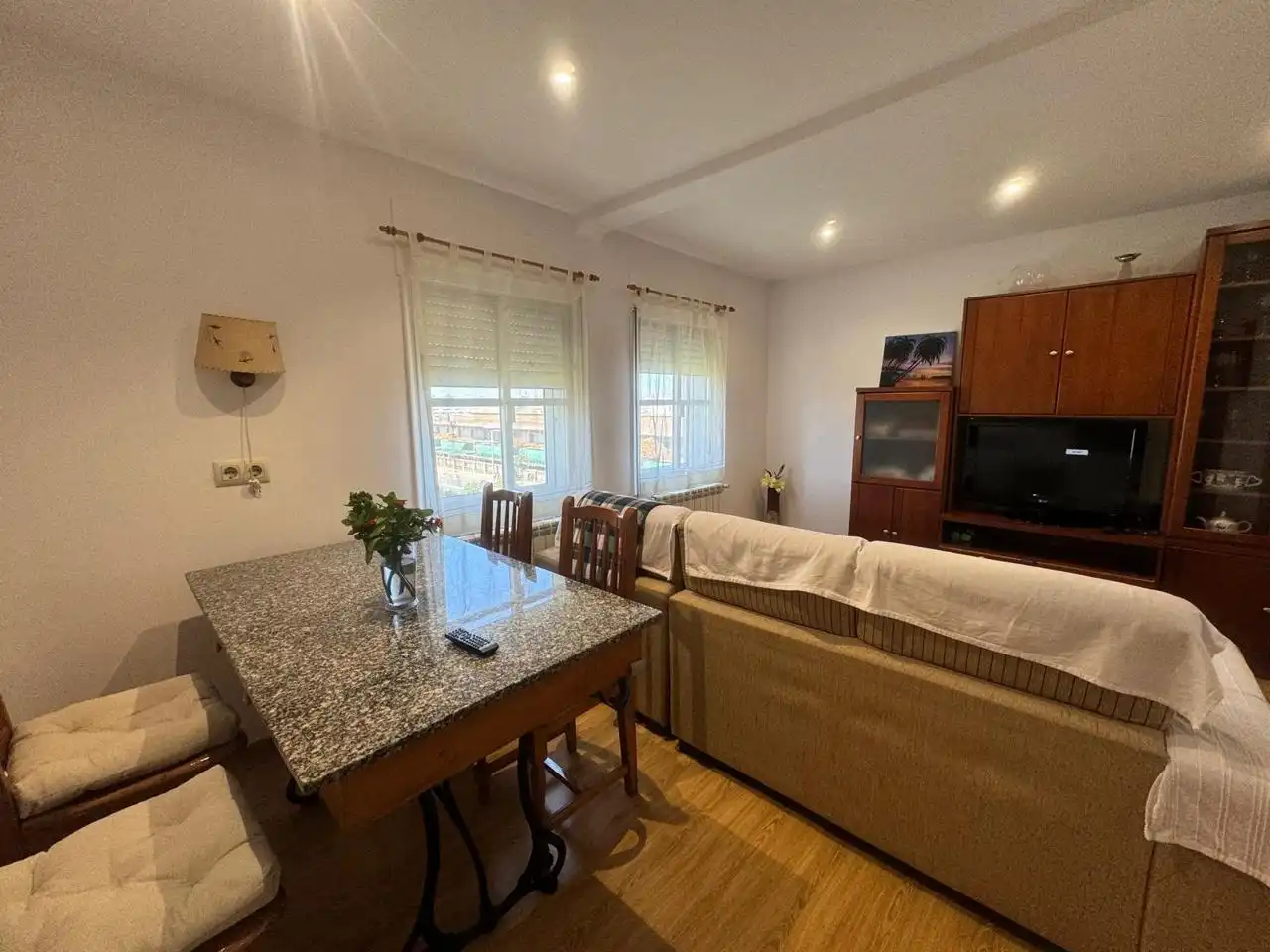 Dining room of Flat for rent in A Coruña Capital   with Heating and Furnished