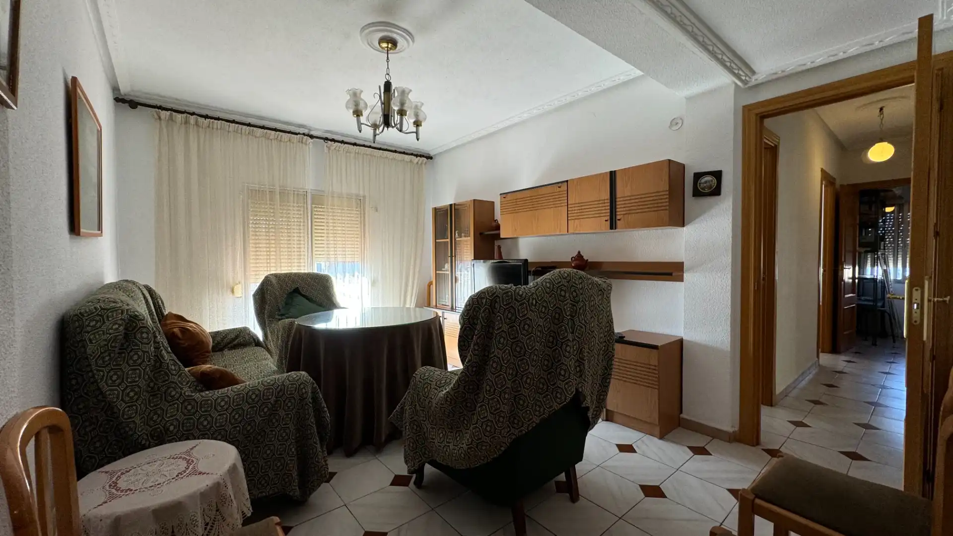 Wohnzimmer von Wohnung zur Miete in Cáceres mit Klimaanlage, Heizung und Terrasse