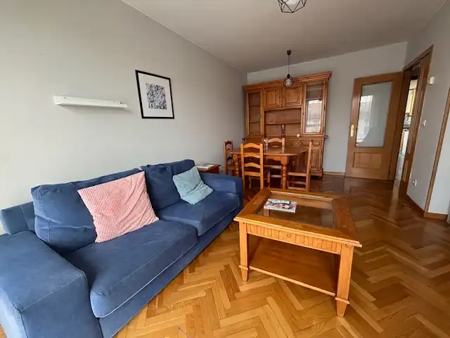 Living room of Flat for rent in Ferrol  with Heating, Parquet flooring and Storage room