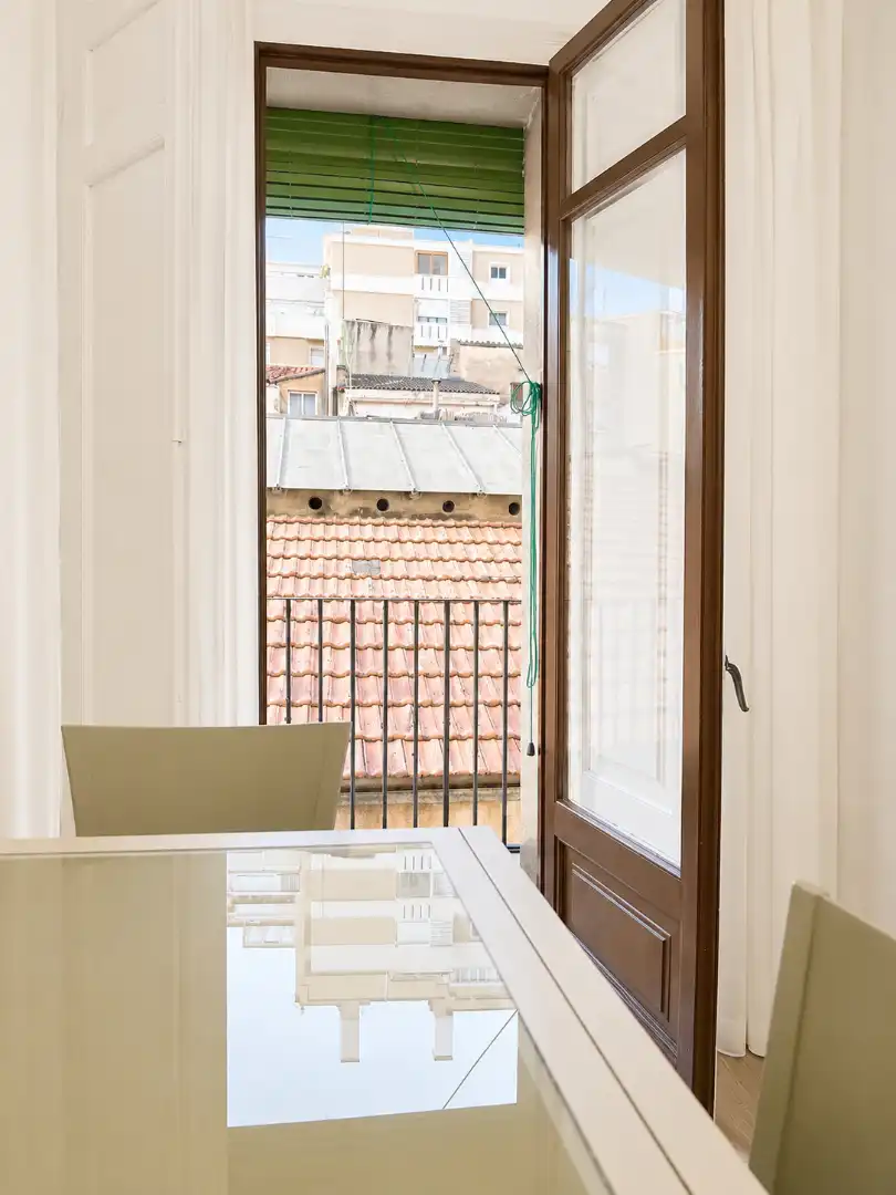 Balcony of Flat for rent in Reus  with Parquet flooring, Furnished and Oven