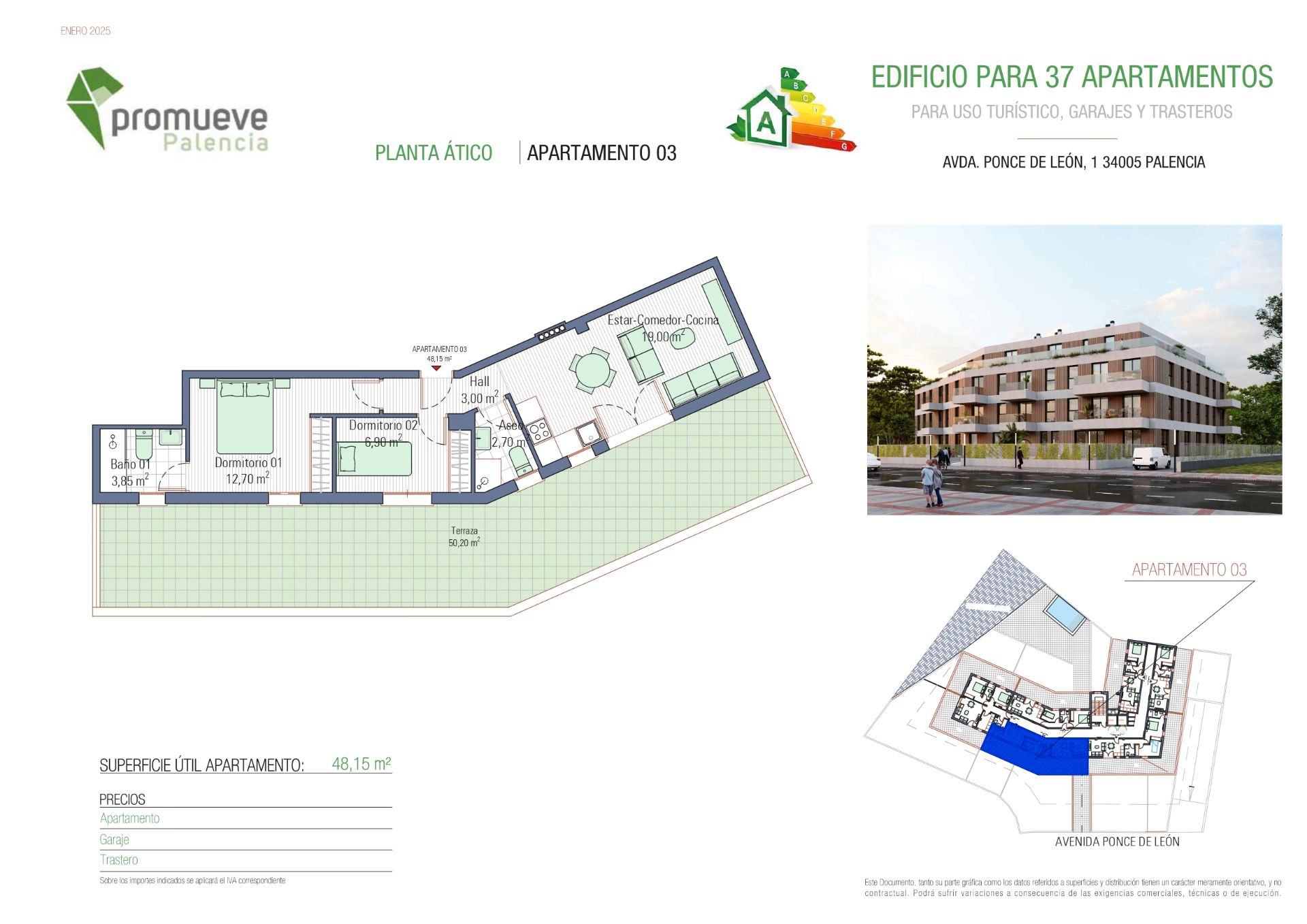 Àtic en venda en Palencia Capital amb Terrassa i Piscina comunitària