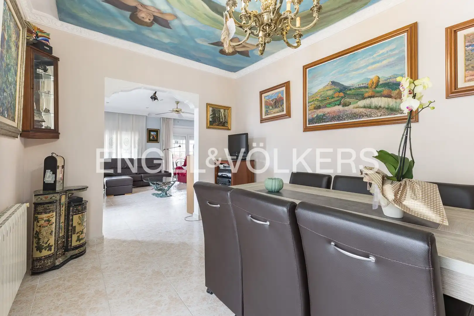 Dining room of Houses for sale in Vallirana, Barcelona