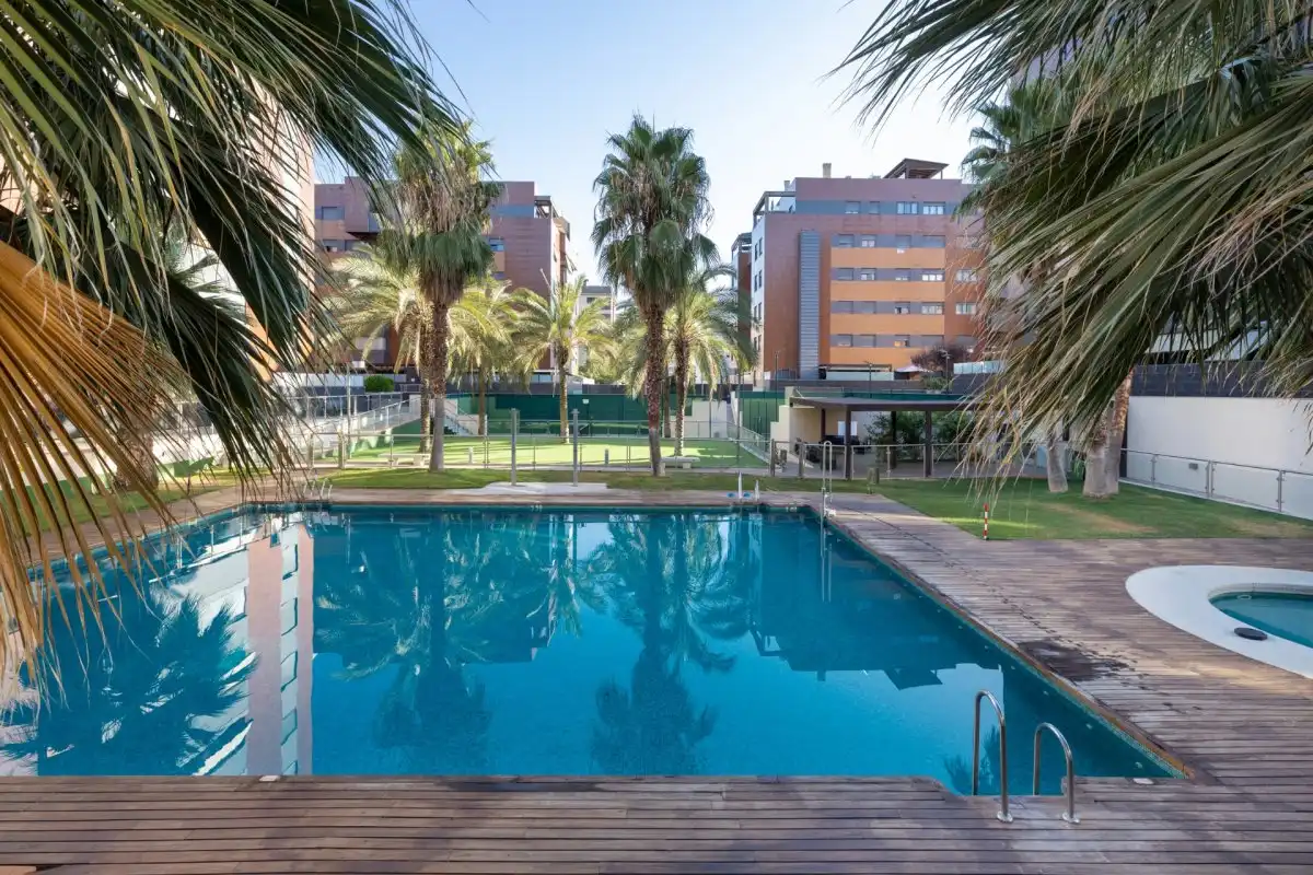 Swimming pool of Flat for rent in Granada  with Heating, Private garden and Storage room