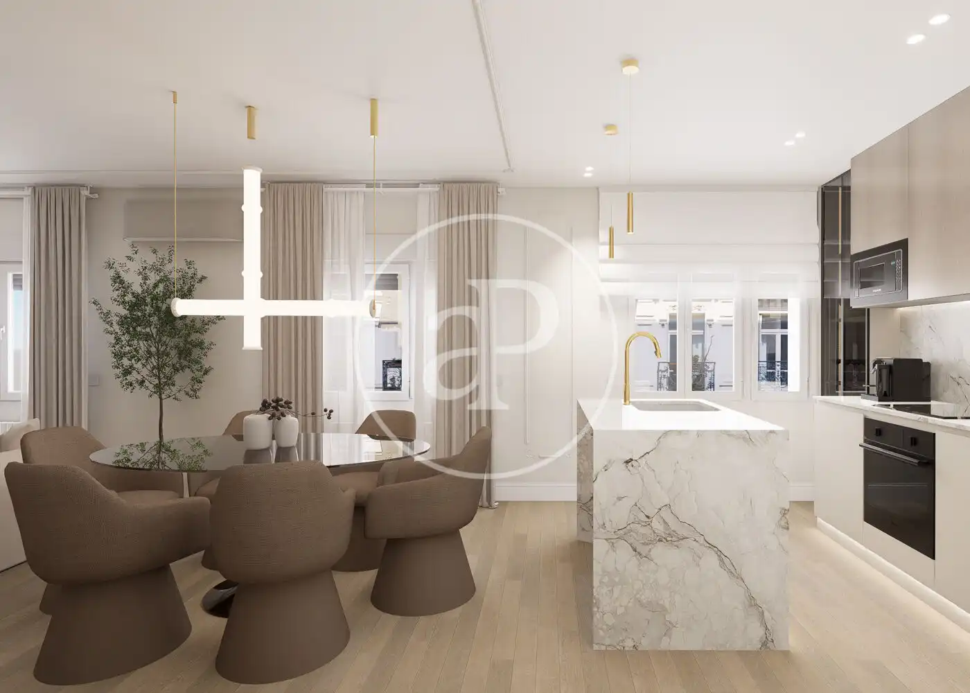 Esszimmer von Wohnung zum Verkauf in Madrid mit Klimaanlage, Heizung und Terrasse
