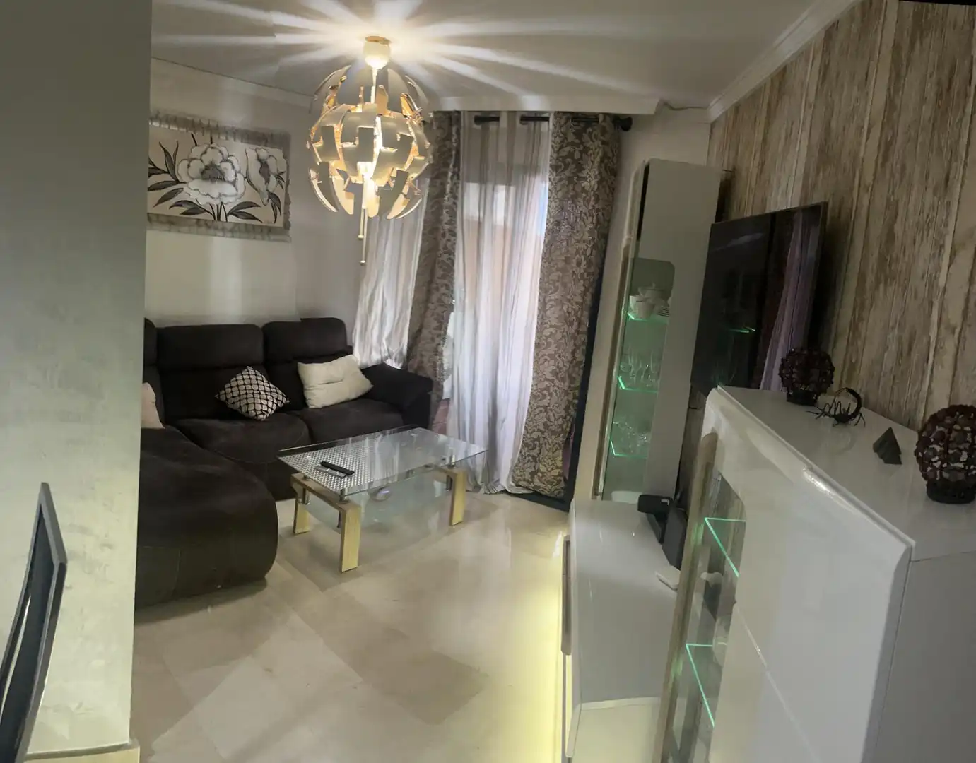 Living room of Flat for rent in Fuengirola  with Air Conditioner, Terrace and Furnished