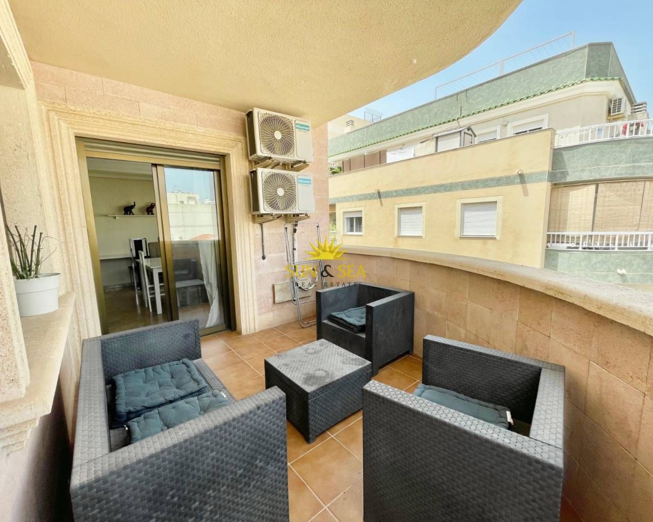 Terrace of Apartment to rent in Torrevieja  with Air Conditioner, Heating and Terrace