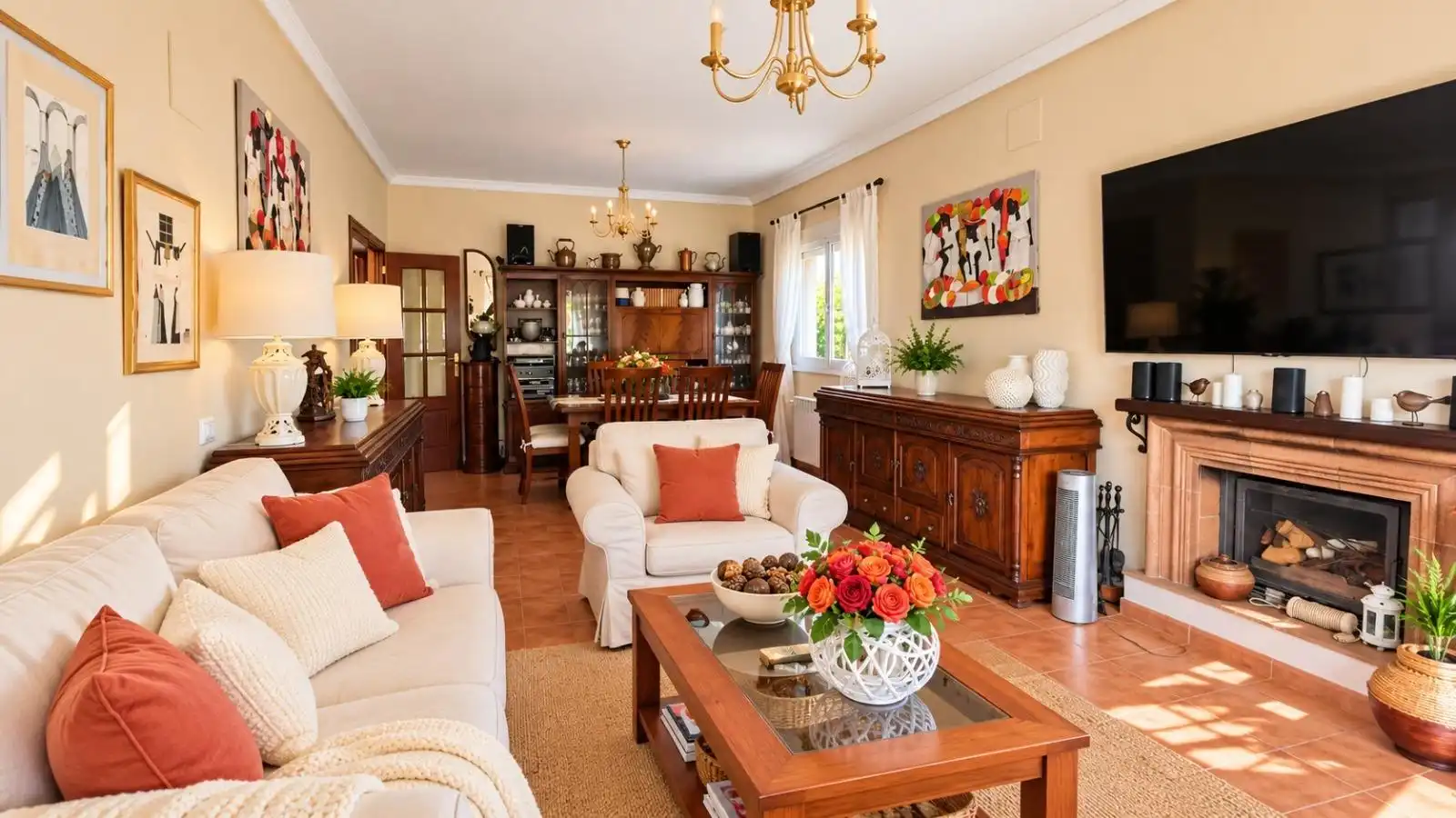 Sala d'estar de Casa o xalet en venda en Los Gallos