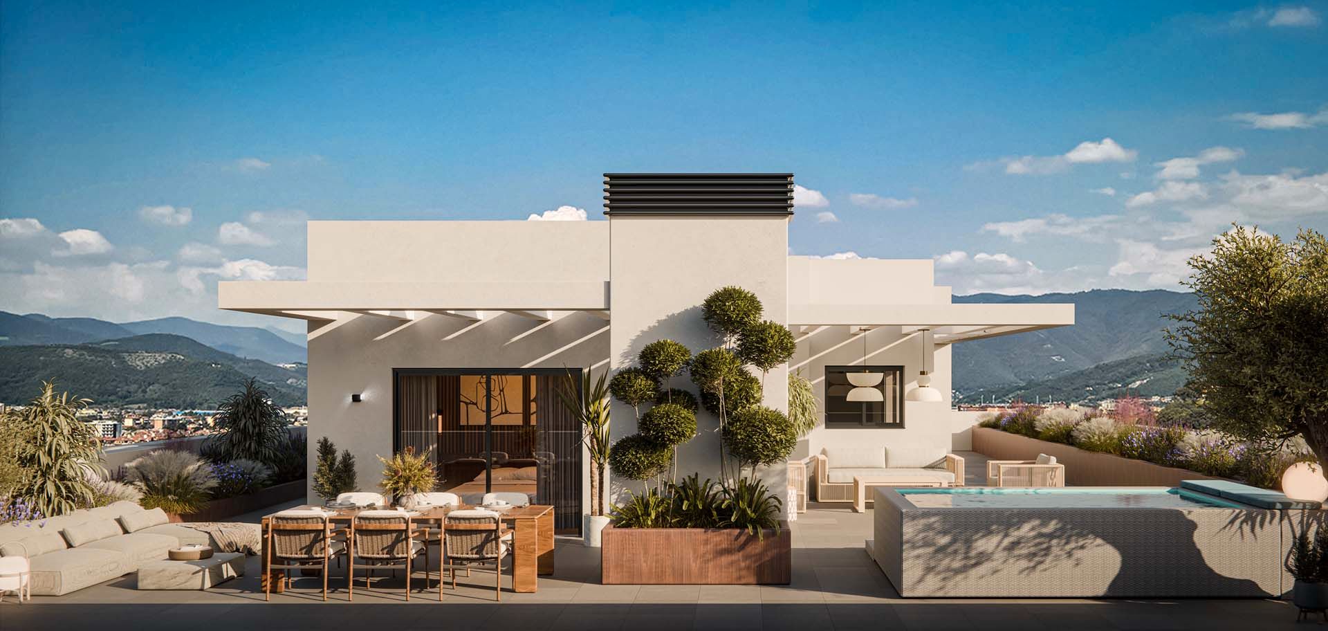 Terrassa de Apartament en venda en Estepona amb Aire condicionat, Calefacció i Jardí privat