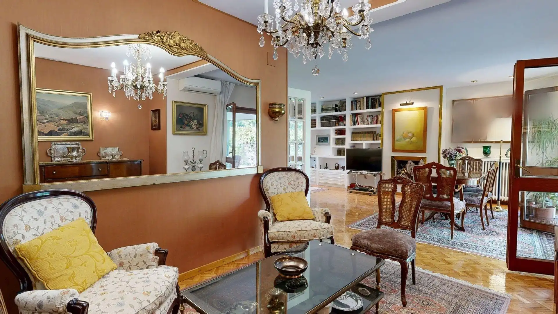 Sala de estar de Casa o chalet en venta en Zaragoza con Aire acondicionado, Calefacción y Jardín privado