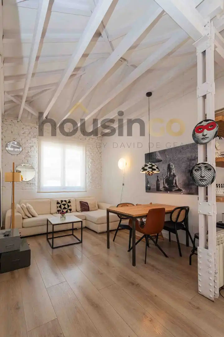 Sala de estar de Ático en venta en Madrid con Aire acondicionado, Calefacción y Terraza