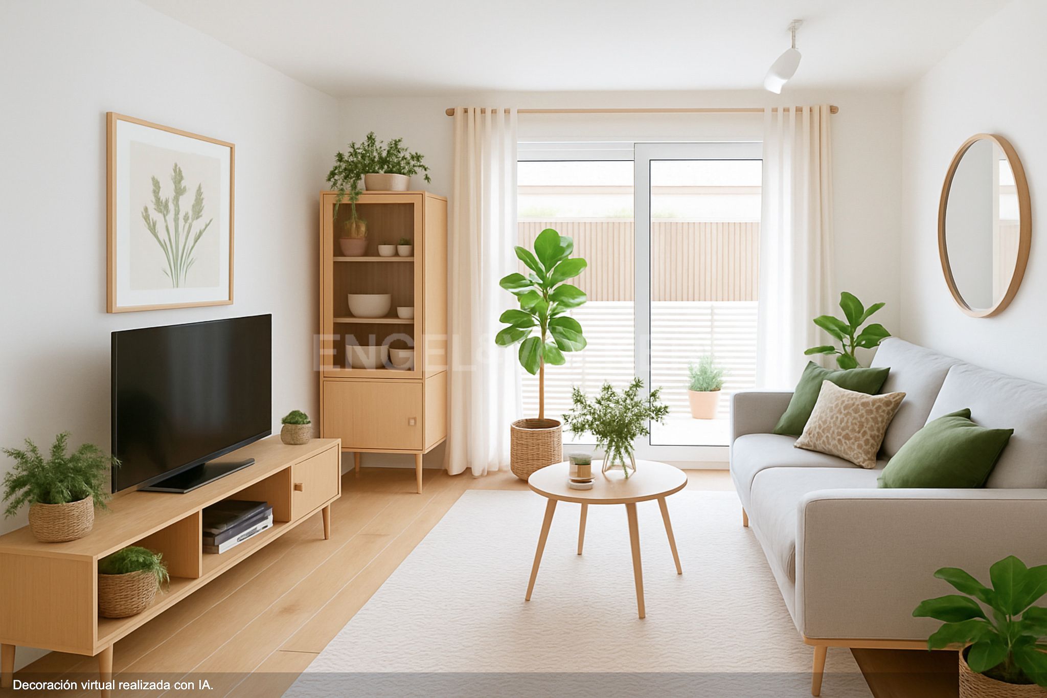 Living room of Apartment for sale in Sant Cugat del Vallès  with Air Conditioner, Heating and Private garden