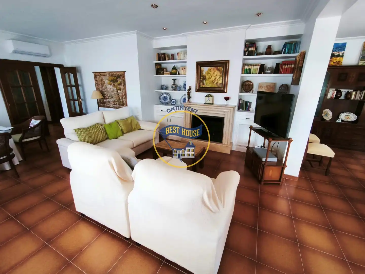 Sala de estar de Casa o chalet en venta en Ontinyent con Aire acondicionado, Calefacción y Jardín privado