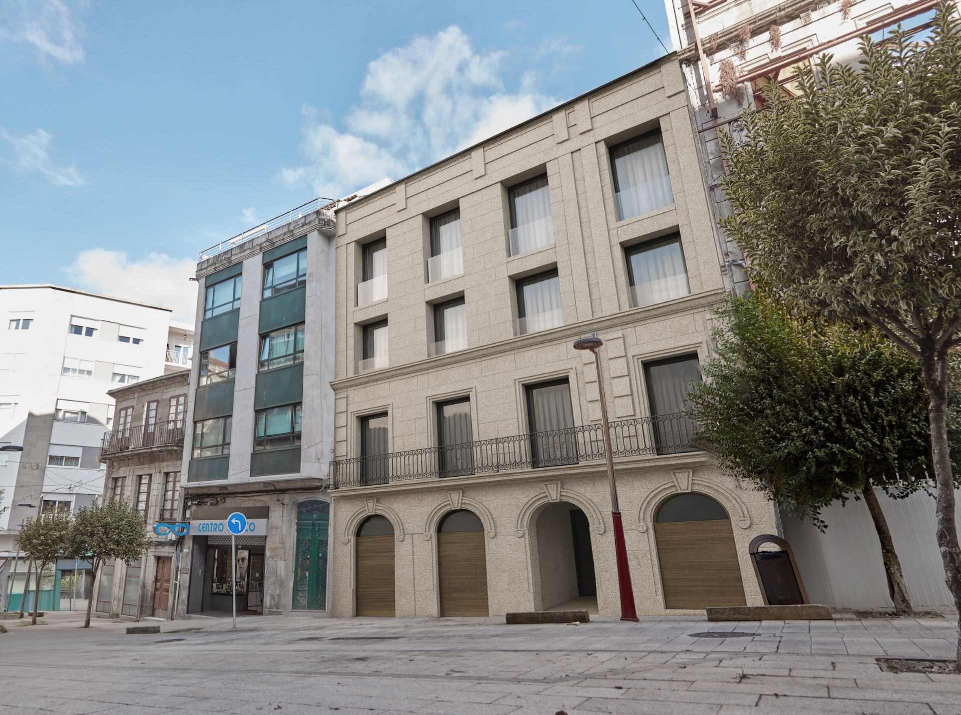 Vista exterior de Àtic en venda en Vigo  amb Calefacció, Parquet i Terrassa