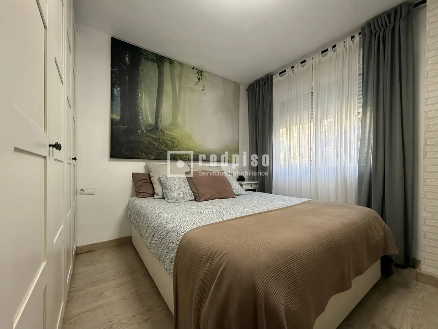 Bedroom of Flat for sale in Málaga