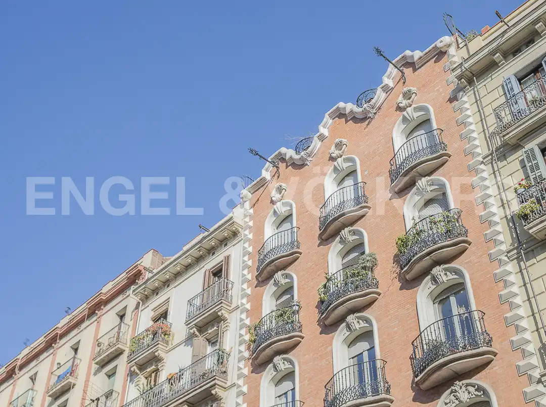 Vista exterior de Pis de lloguer en Barcelona amb Aire condicionat, Calefacció i Moblat