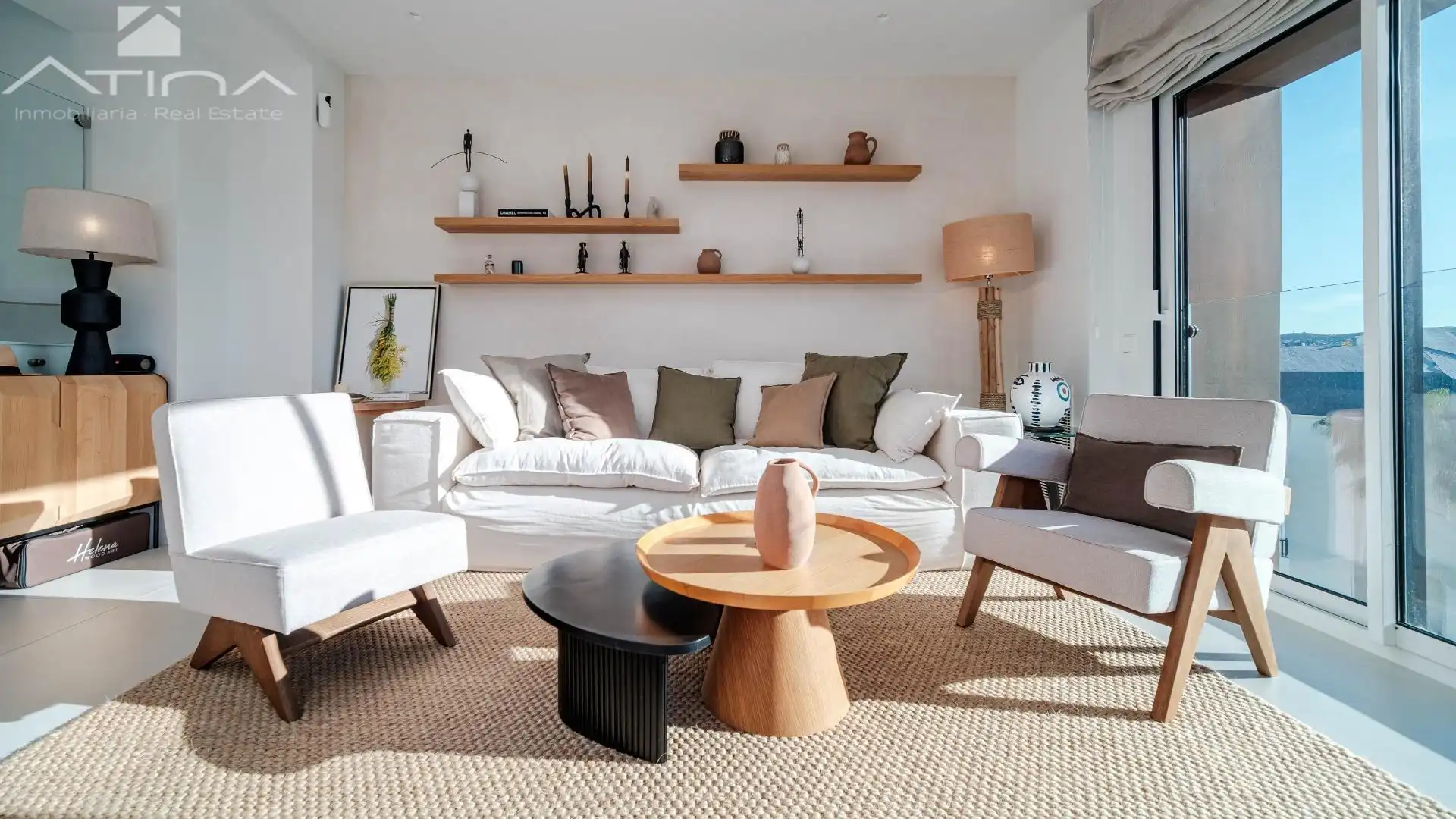 Sala de estar de Ático en venta en Jávea / Xàbia con Aire acondicionado, Calefacción y Jardín privado
