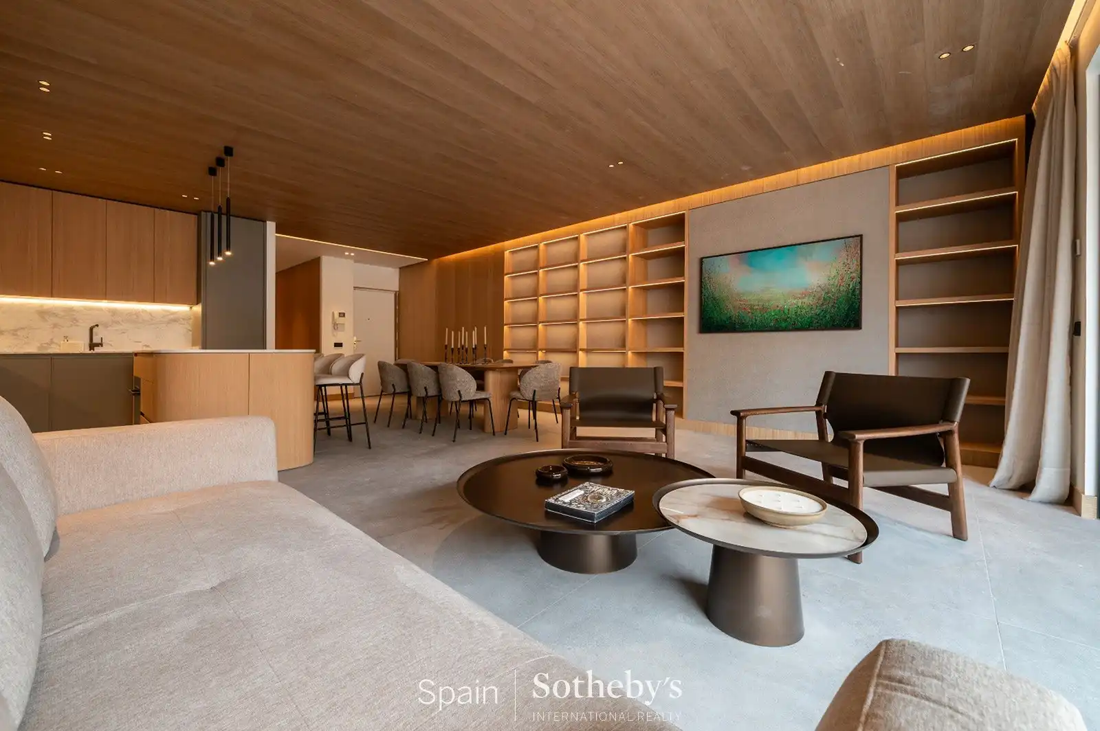 Sala de estar de Apartamento en venta en  Madrid Capital con Aire acondicionado, Calefacción y Terraza