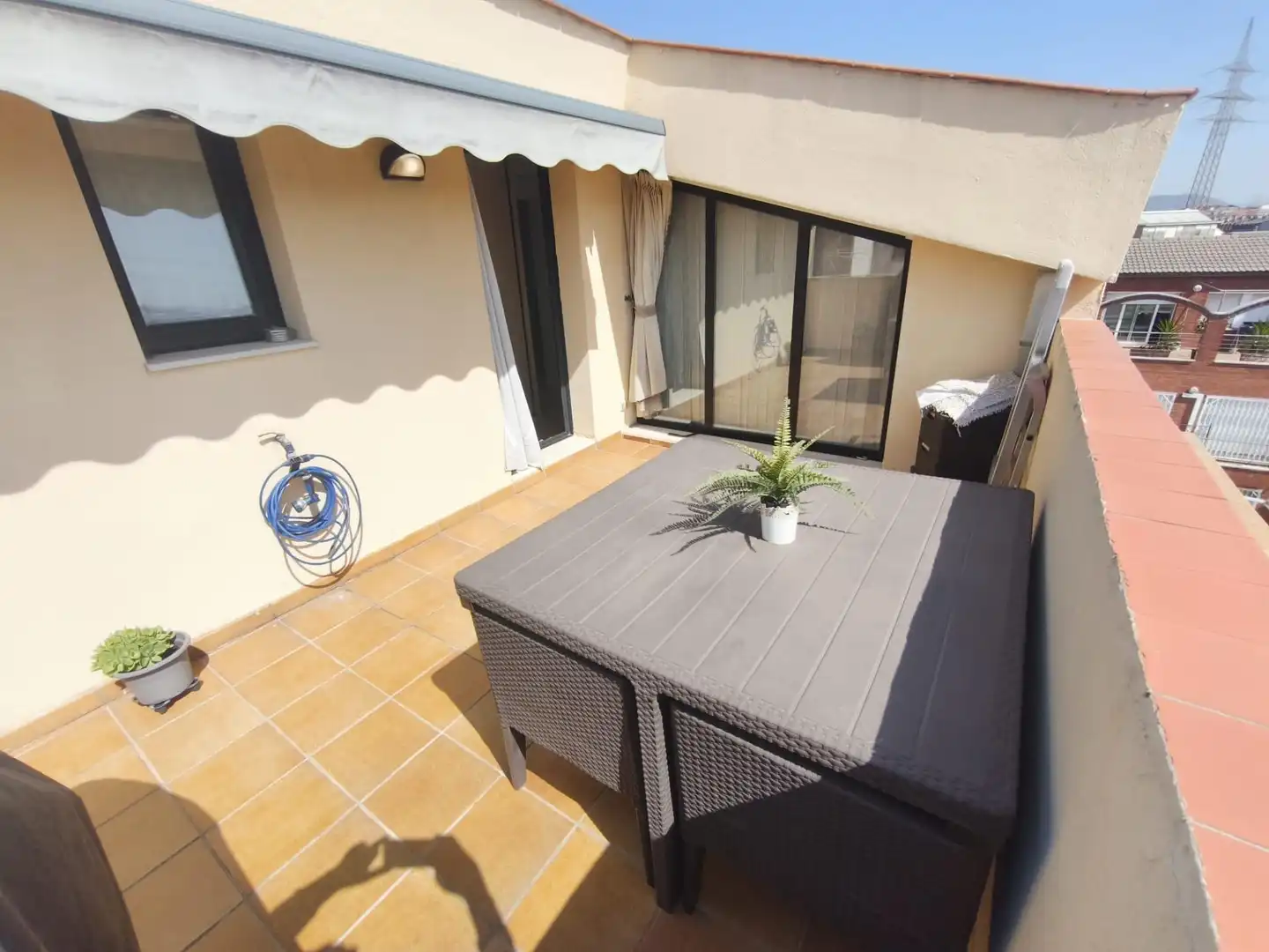 Terrace of Flat for sale in Terrassa  with Air Conditioner, Parquet flooring and Alarm