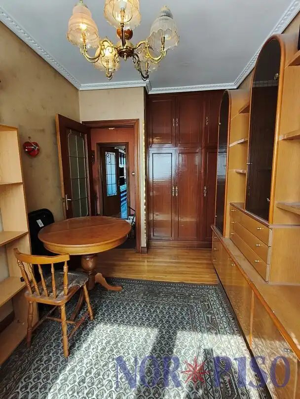 Dining room of Flat for sale in Bilbao   with Heating, Terrace and Furnished