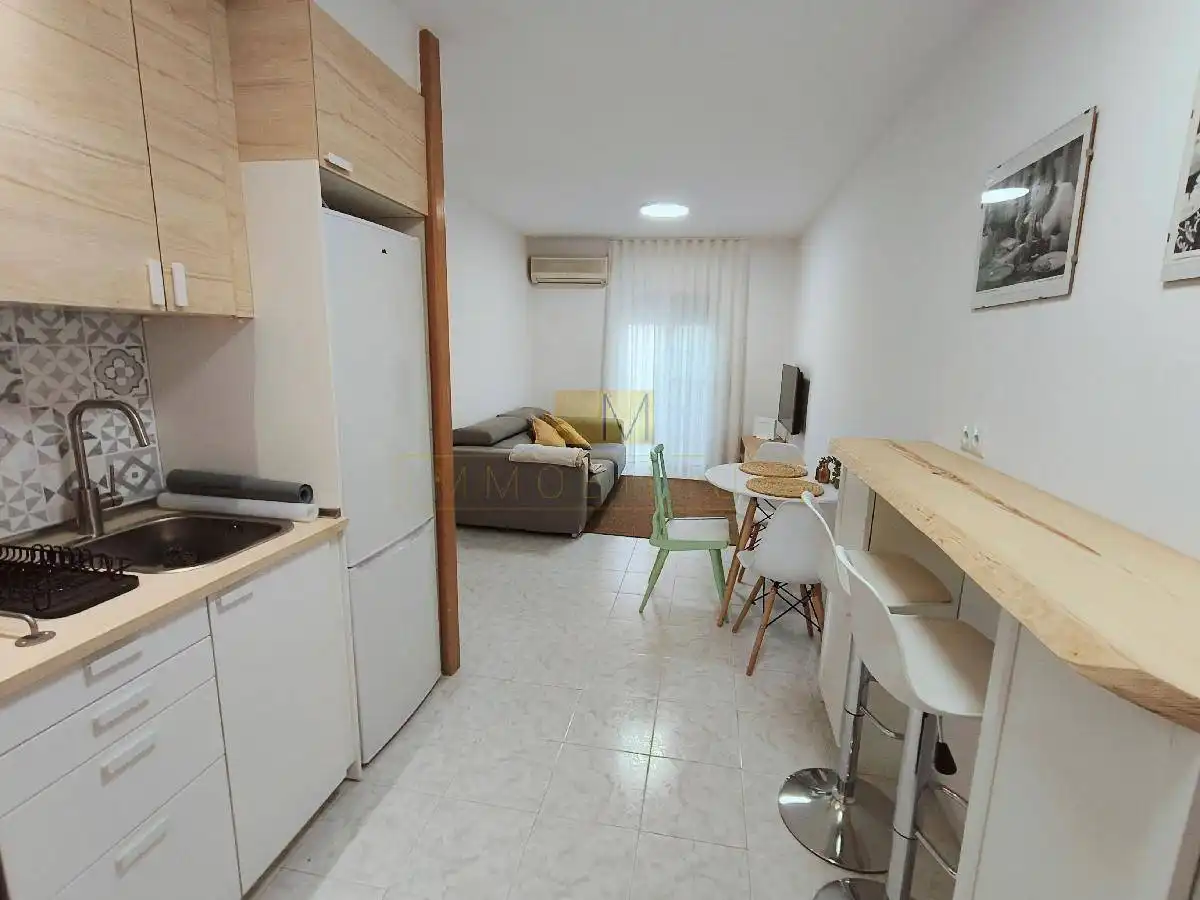 Living room of Flat for rent in Vilanova i la Geltrú  with Air Conditioner and Furnished