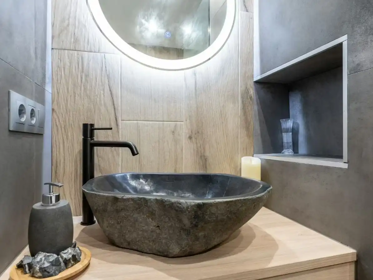 Baño de Estudio de alquiler en Málaga con Aire acondicionado, Calefacción y Parquet
