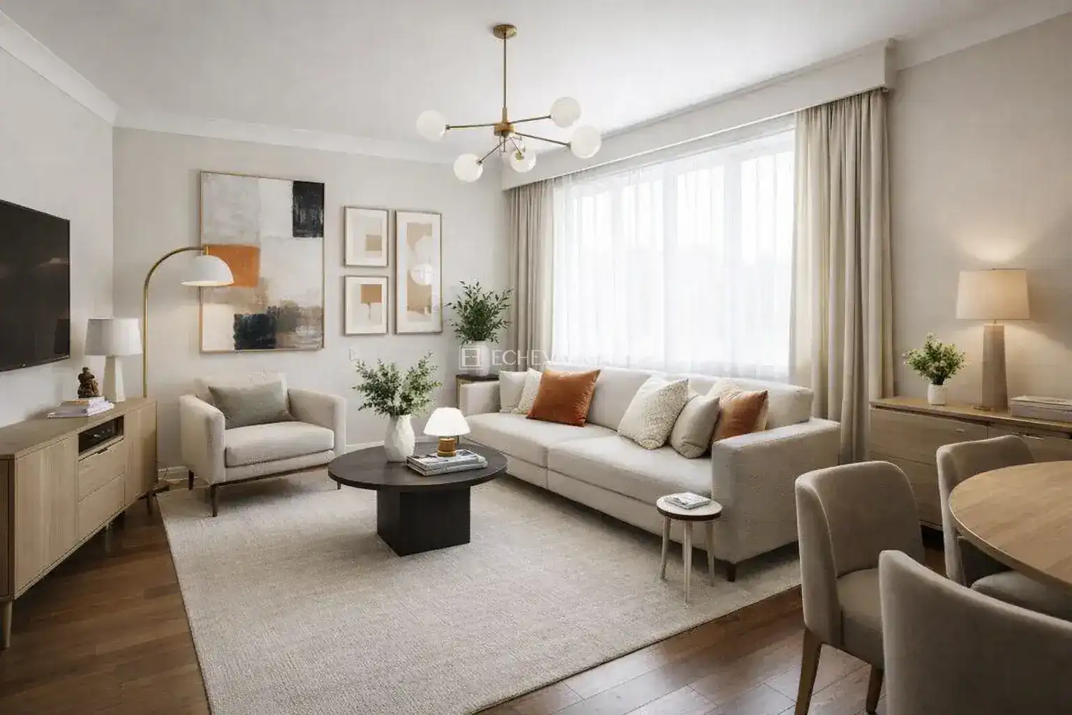 Sala de estar de Piso en venta en Getxo  con Calefacción, Terraza y Trastero