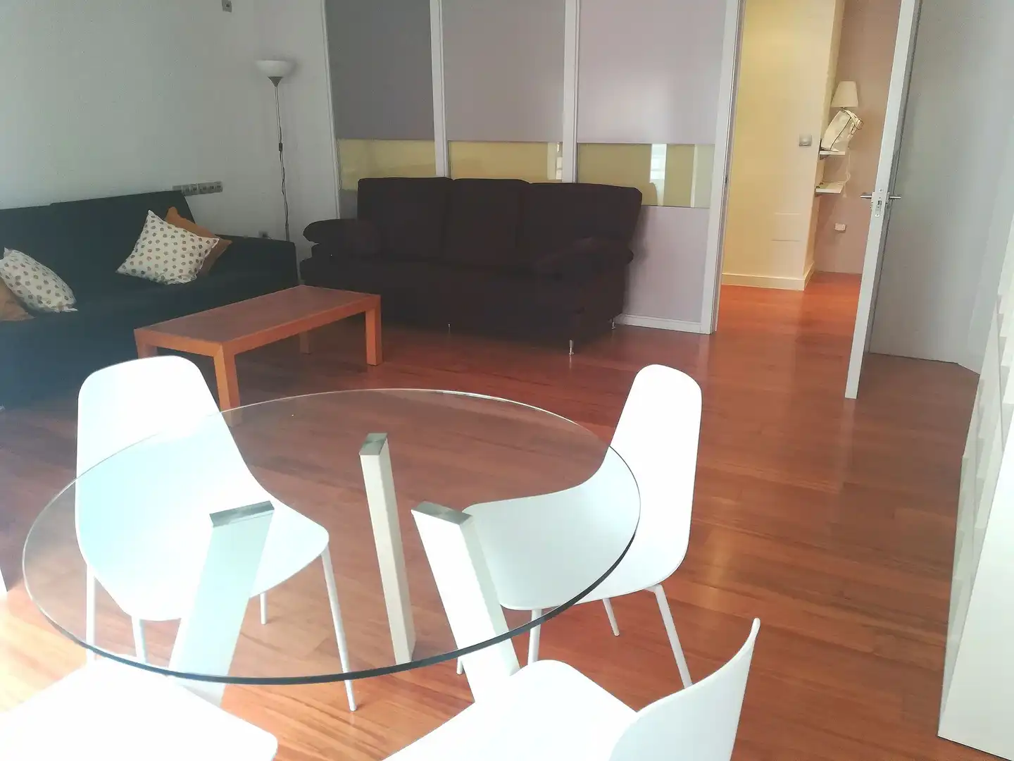 Wohnzimmer von Wohnung zur Miete in Murcia mit Klimaanlage, Parkett und Möbliert
