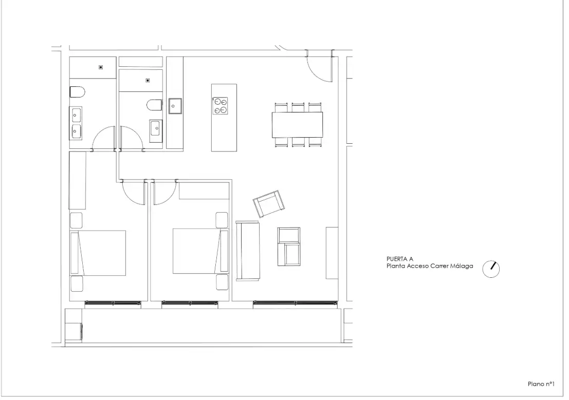Apartamento en venta en Carrer Málaga, Zona Pueblo