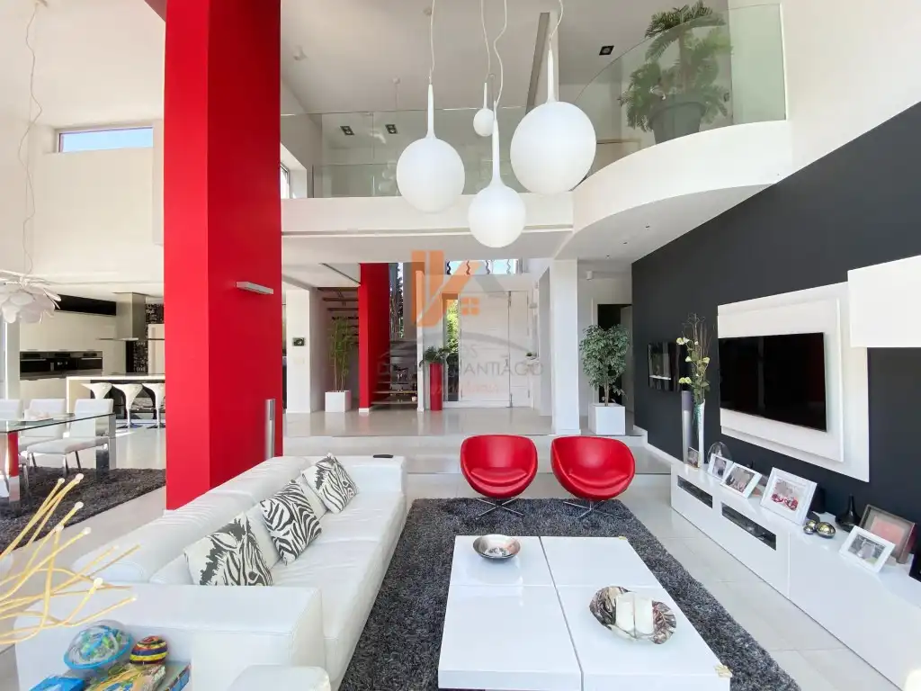 Sala de estar de Casa o chalet en venta en Ames con Jardín privado, Terraza y Piscina