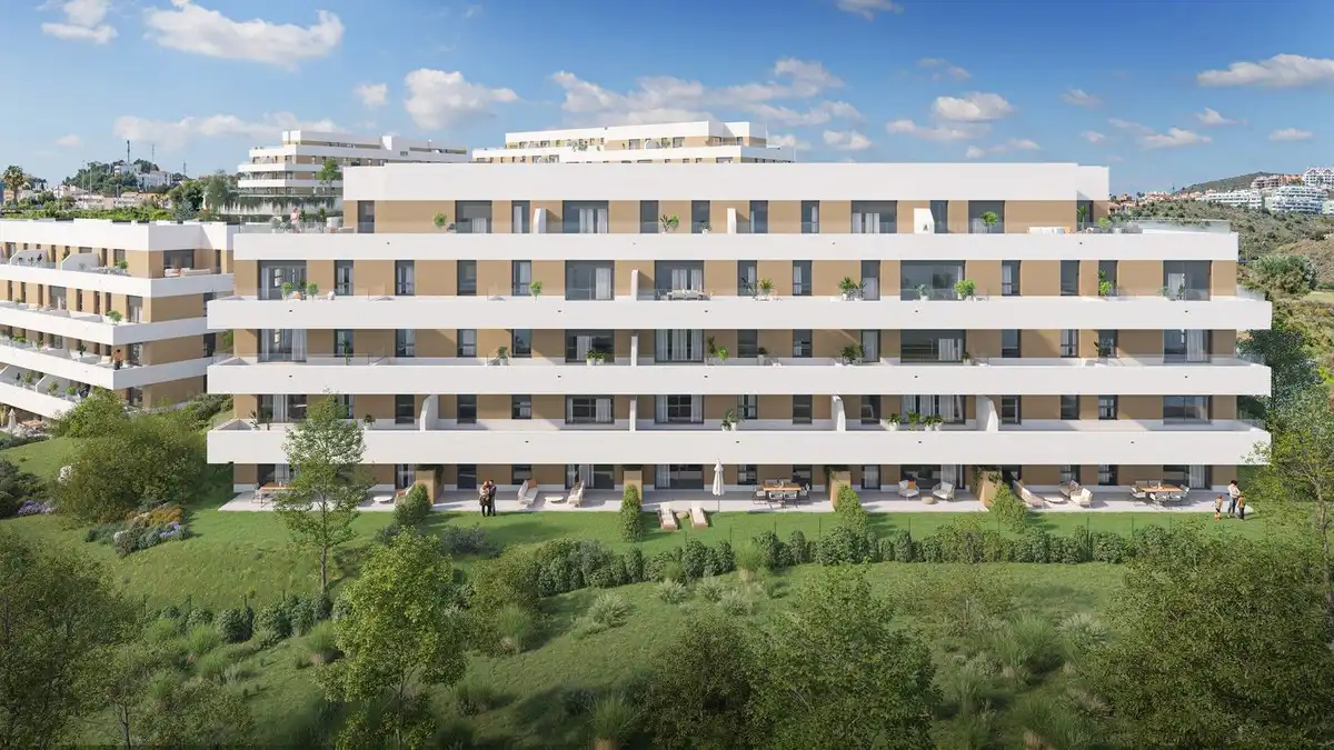 Exterior view of Apartments for sale in Mijas  with Air Conditioner, Private garden and Terrace