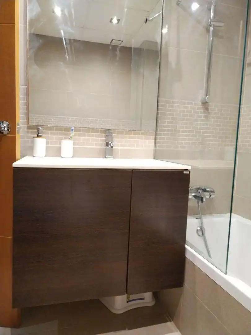 Bathroom of Flat for sale in Tortosa  with Parquet flooring, Terrace and Storage room