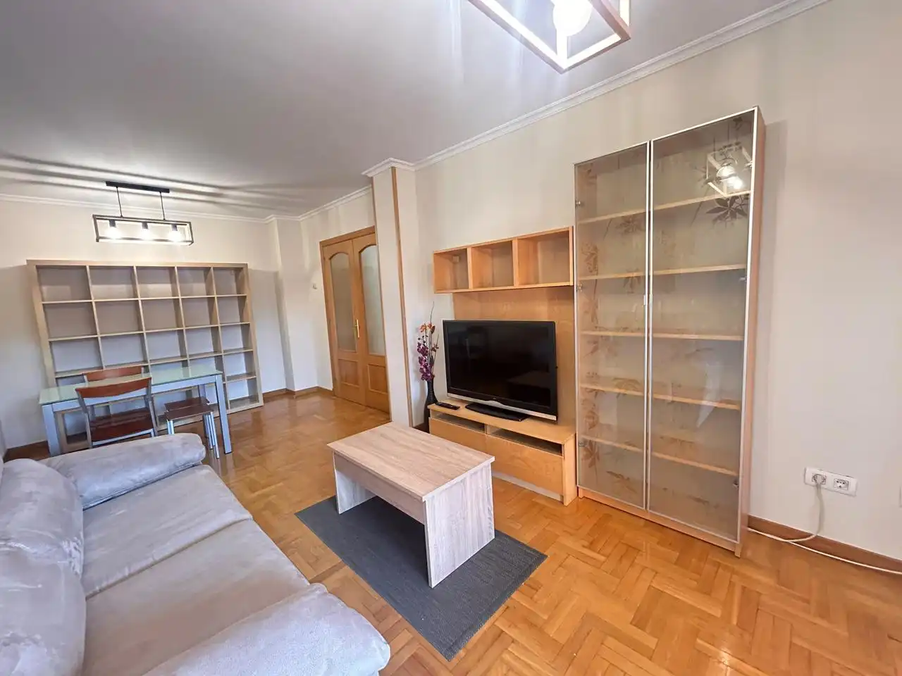 Living room of Flat for rent in Gijón   with Heating, Terrace and Storage room