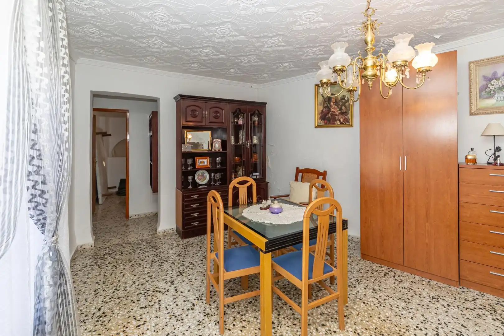 Menjador de Finca rústica en venda en Guadix amb Calefacció, Jardí privat i Traster