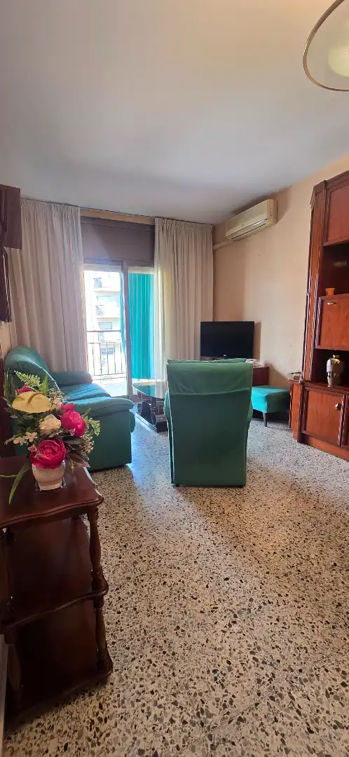 Sala de estar de Piso en venta en Santa Coloma de Gramenet con Aire acondicionado, Calefacción y Horno