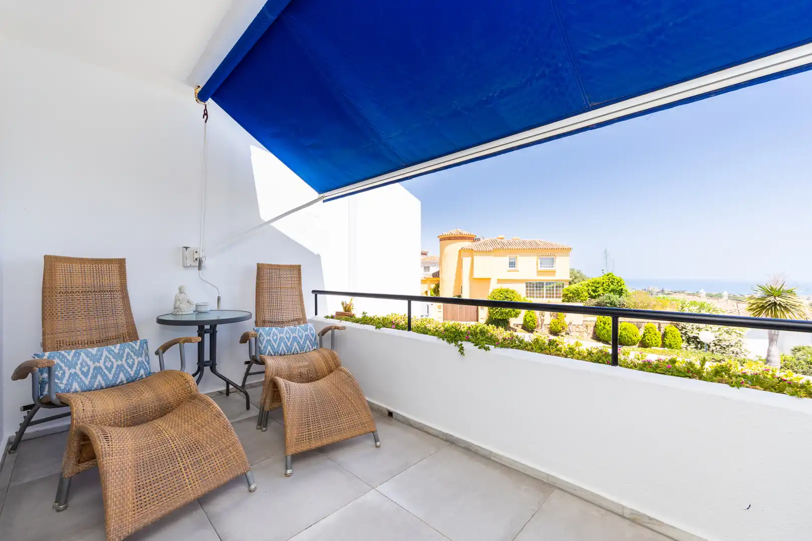 Terrassa de Casa adosada en venda en Mijas amb Aire condicionat, Jardí privat i Terrassa