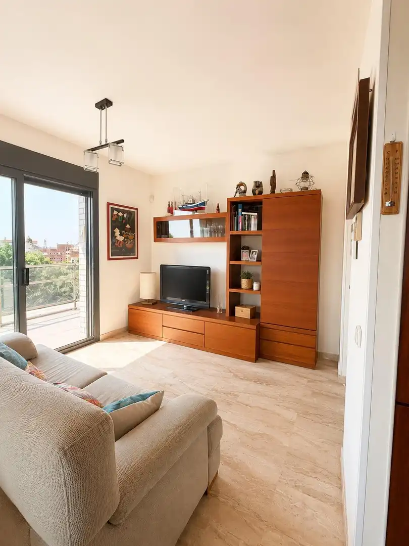 Sala de estar de Apartamento en venta en L'Ampolla con Aire acondicionado, Terraza y Amueblado