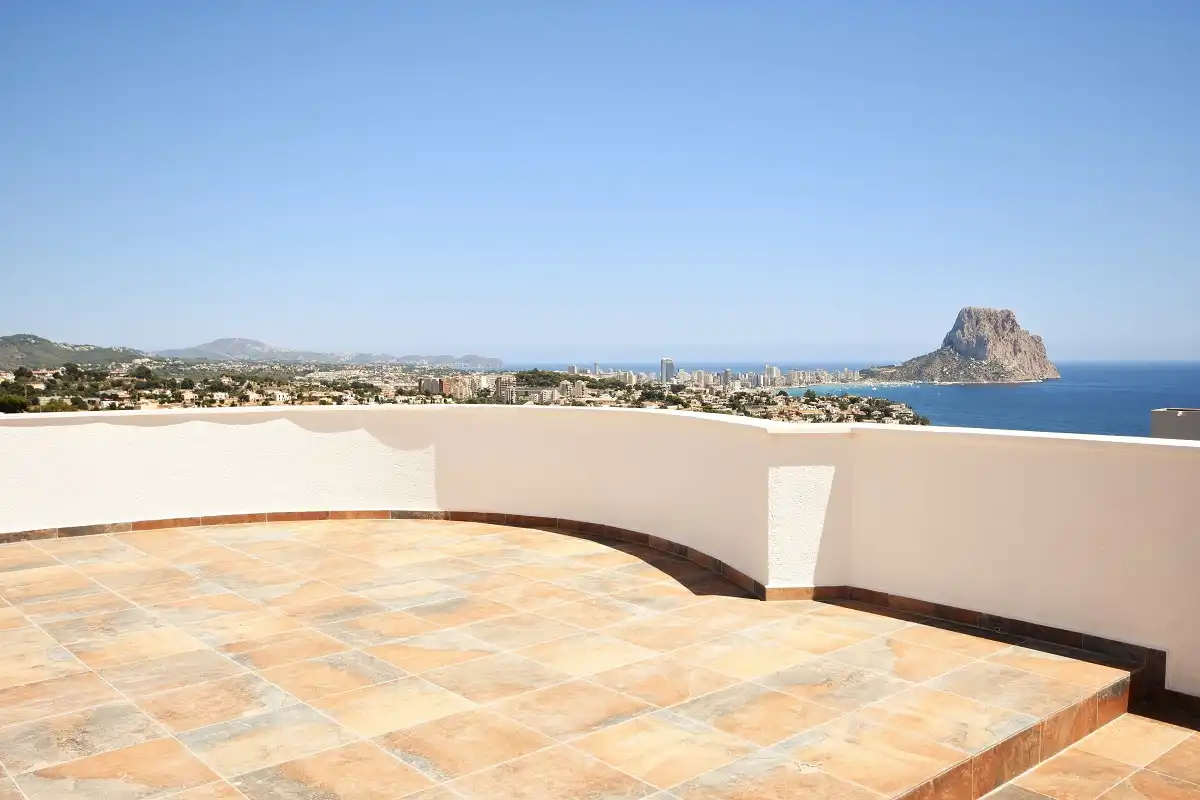Terraza de Casa o chalet en venta en Calpe / Calp con Aire acondicionado, Calefacción y Jardín privado