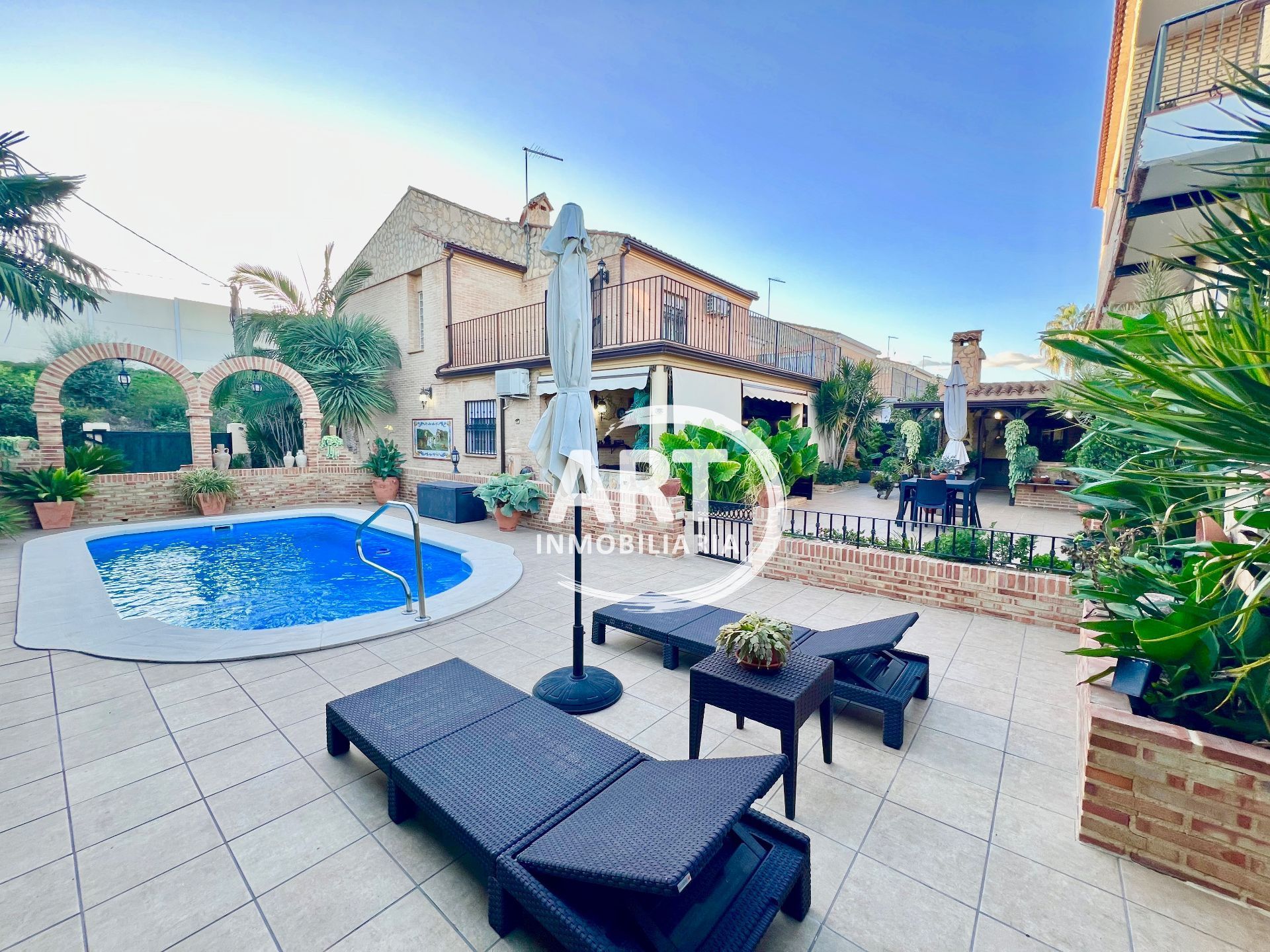 Jardín de Casa o chalet en venta en Picassent con Aire acondicionado, Jardín privado y Terraza