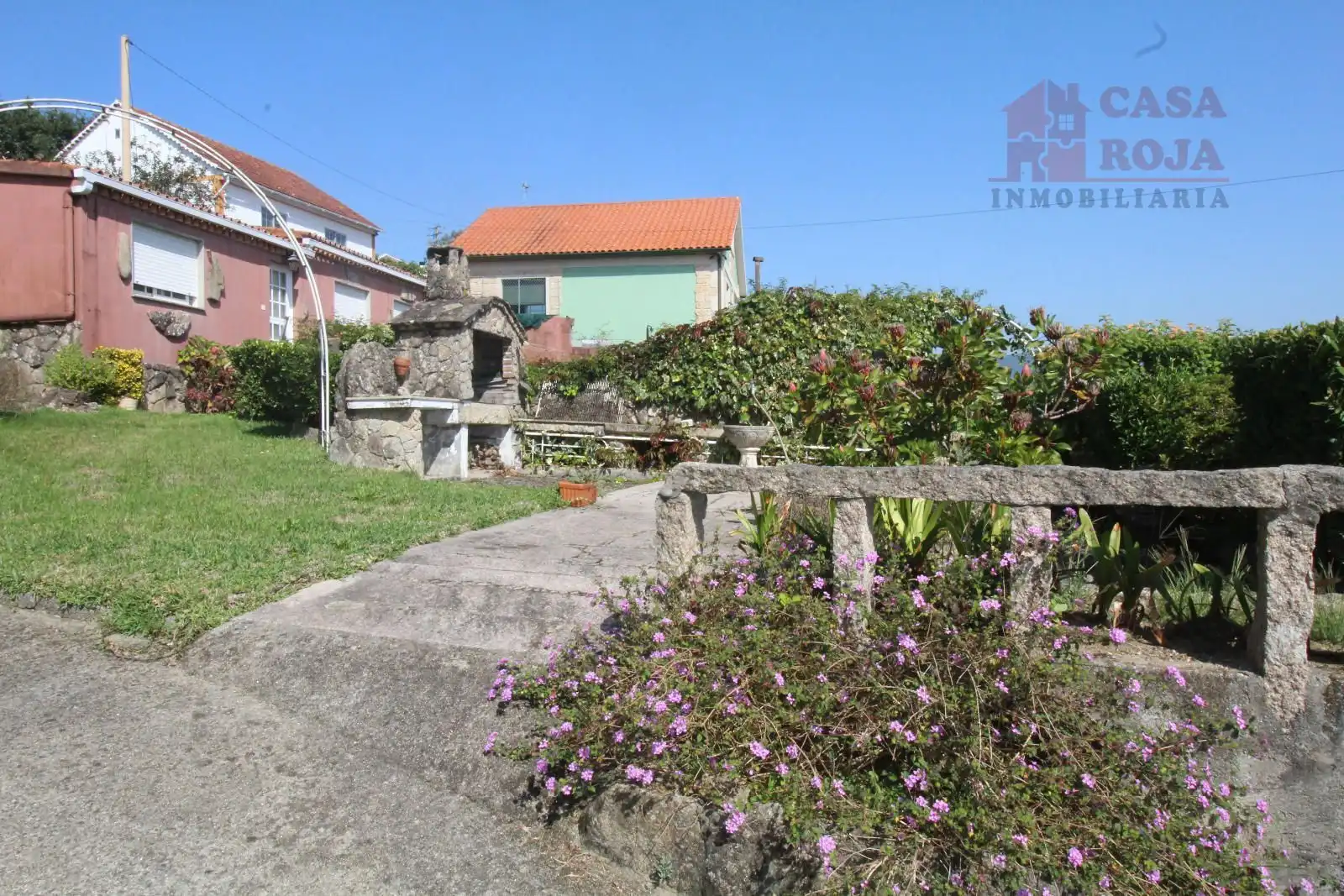 Jardí de Casa o xalet en venda en Moaña amb Calefacció, Terrassa i Traster