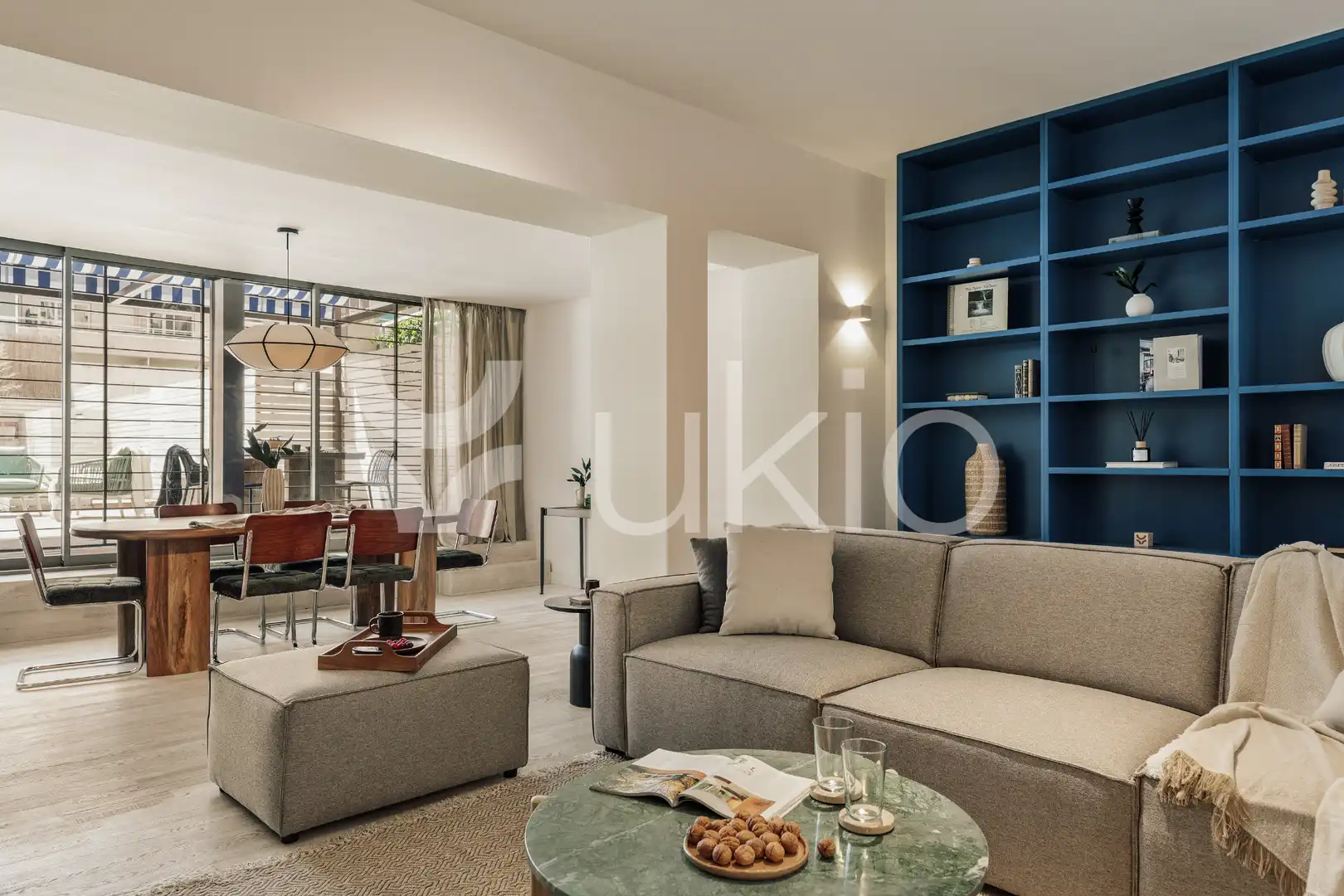 Sala d'estar de Apartament de lloguer en Barcelona amb Aire condicionat, Calefacció i Moblat