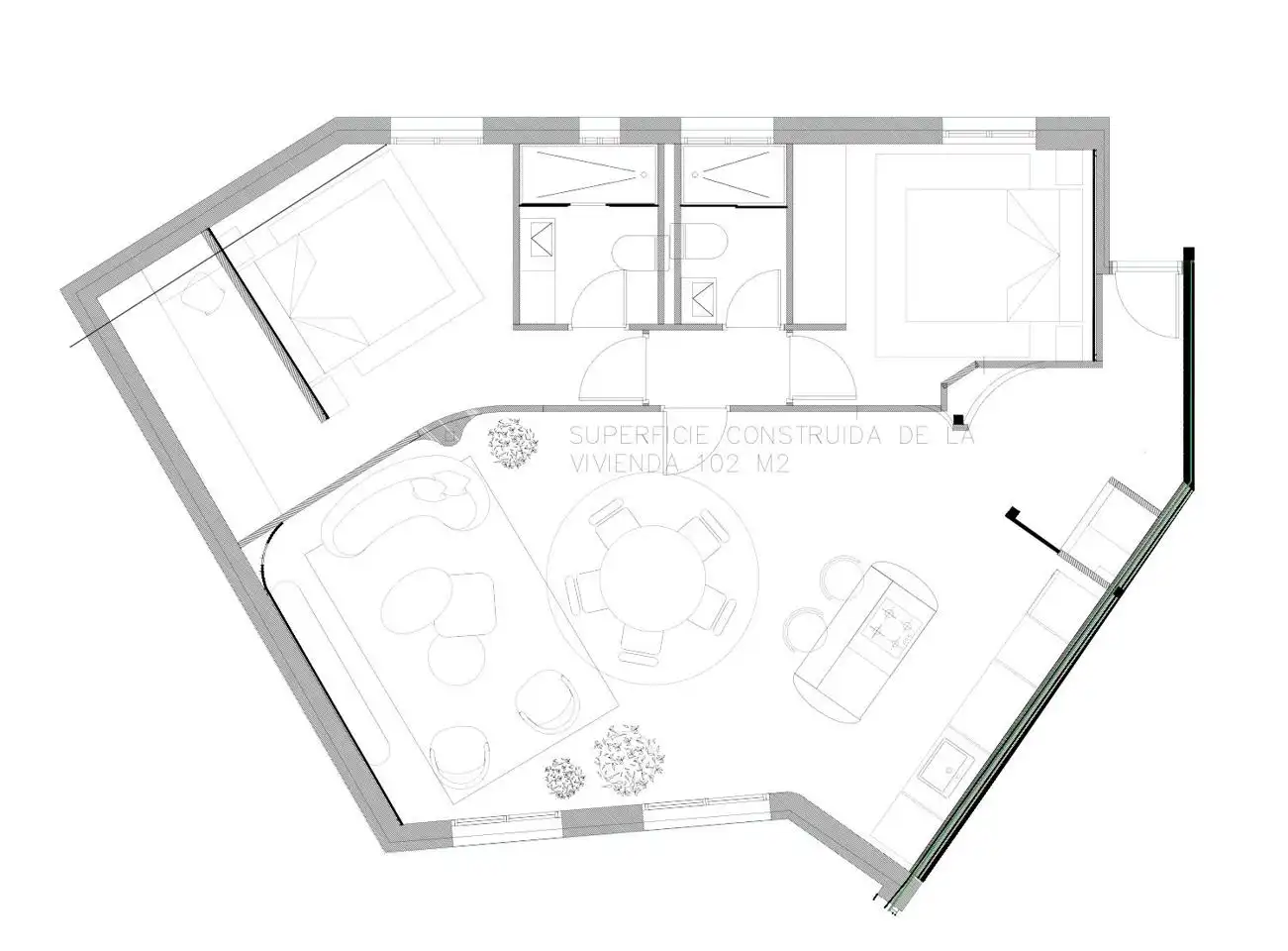 Piso en venta en Madrid con Aire acondicionado, Calefacción y Amueblado