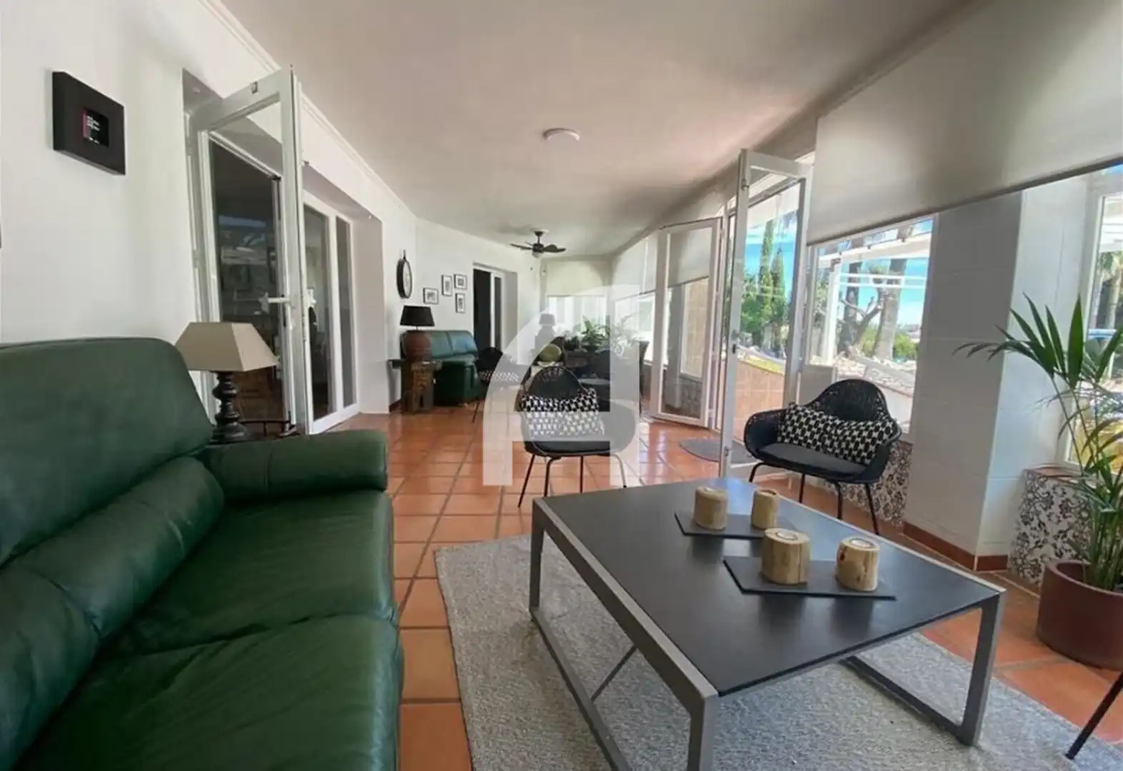 Sala de estar de Casa o chalet de alquiler en Mijas con Aire acondicionado, Calefacción y Terraza